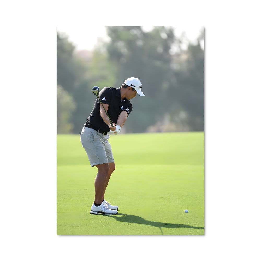 Poster Swing de Morikawa – affiche Golf